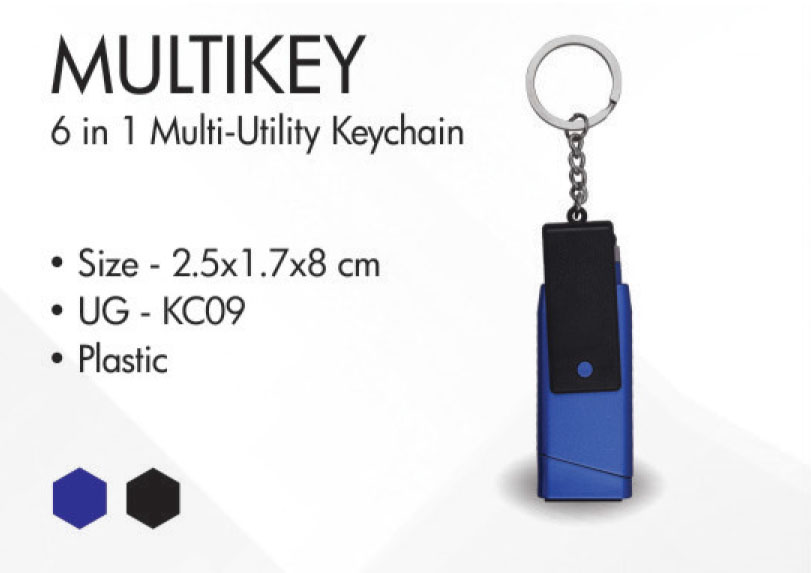 6 in1 multi utility keychain igifts