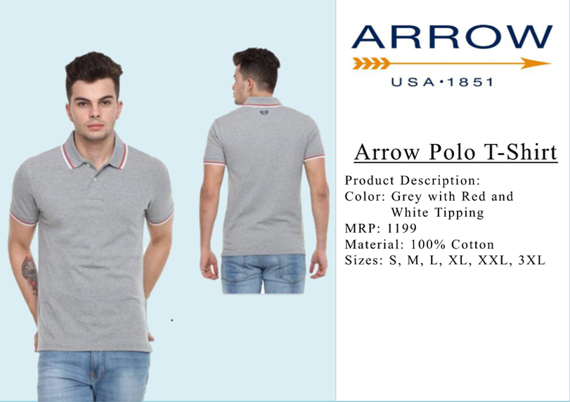 Arrow Polo T-Shirts Grey – i-gifts